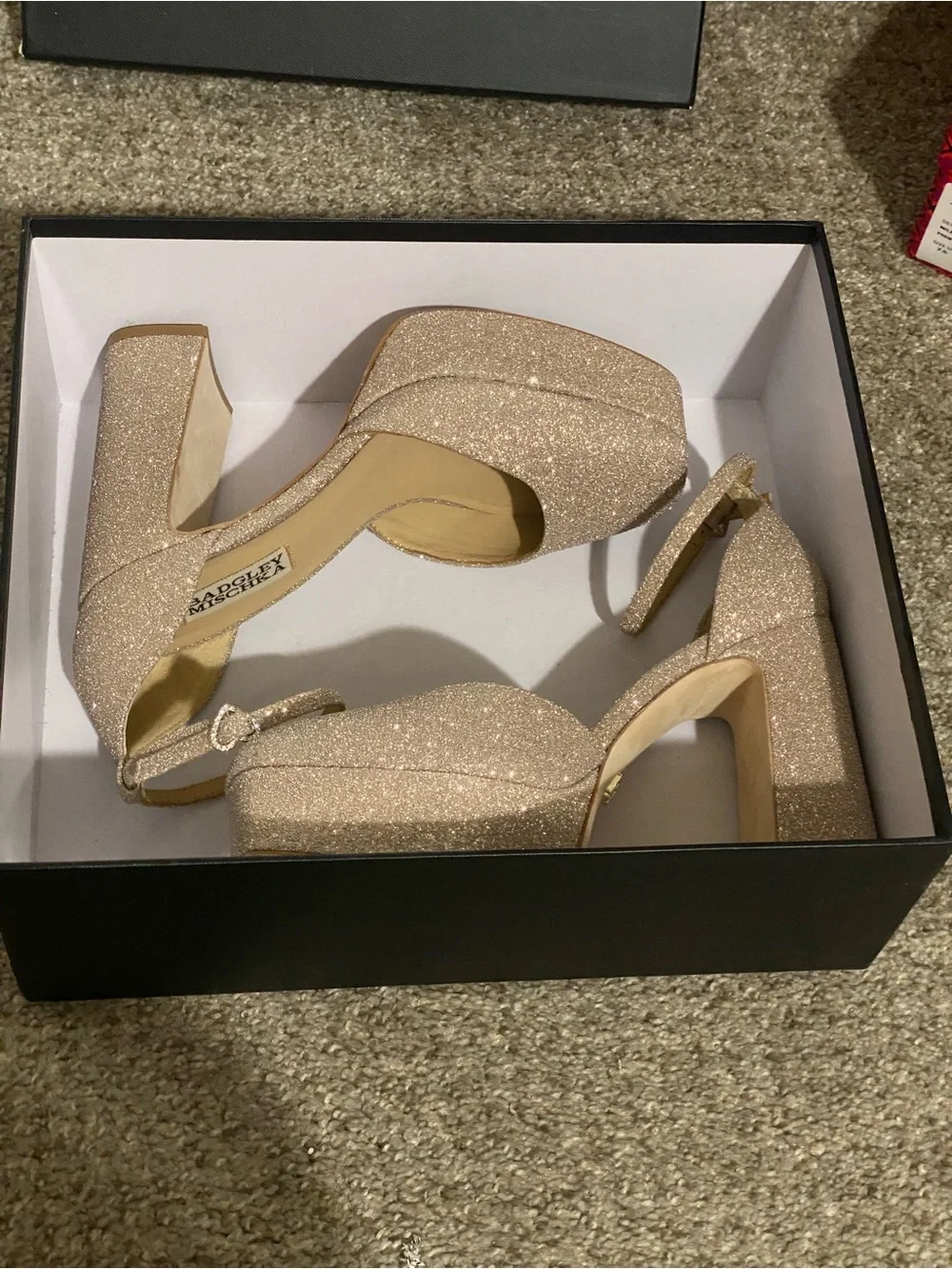 Badgley Mischka Jayne Platform Heels Shoes Size 7.5